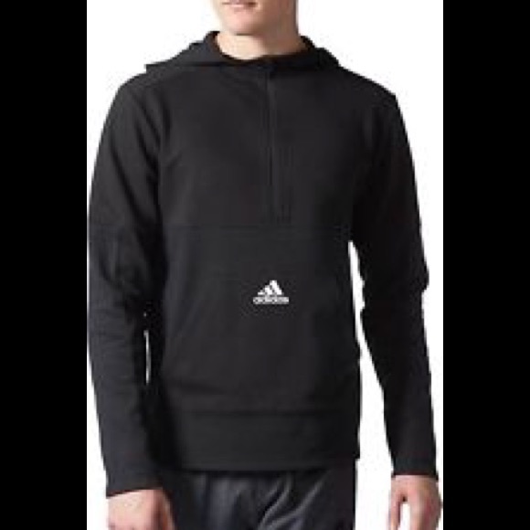 black adidas hoodie small logo